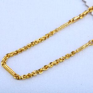 22KT Gold Mens Delicate Choco Chain MCH132