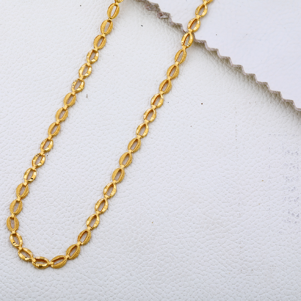 22KT  Gold Mens hallmark Designer Choco Chain MCH239