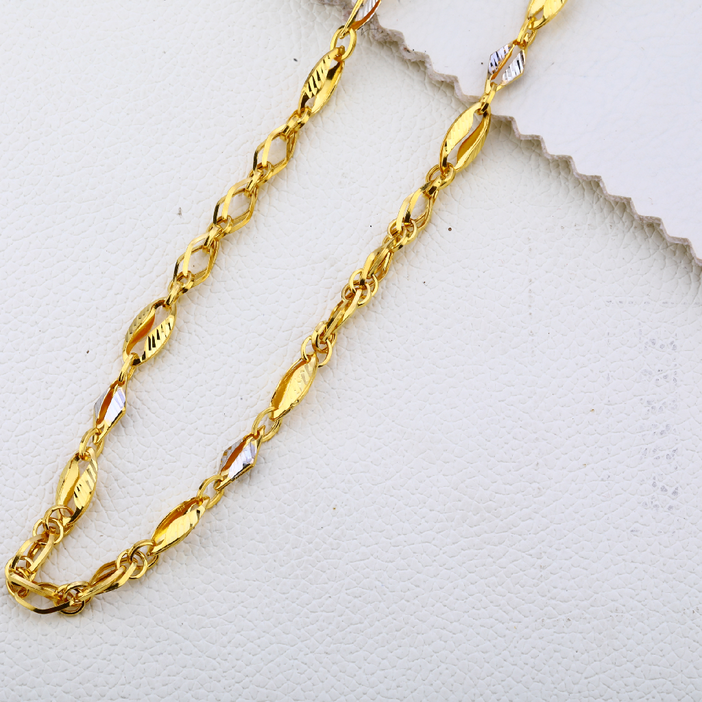 916 Gold Mens Fancy Choco Chain MCH245