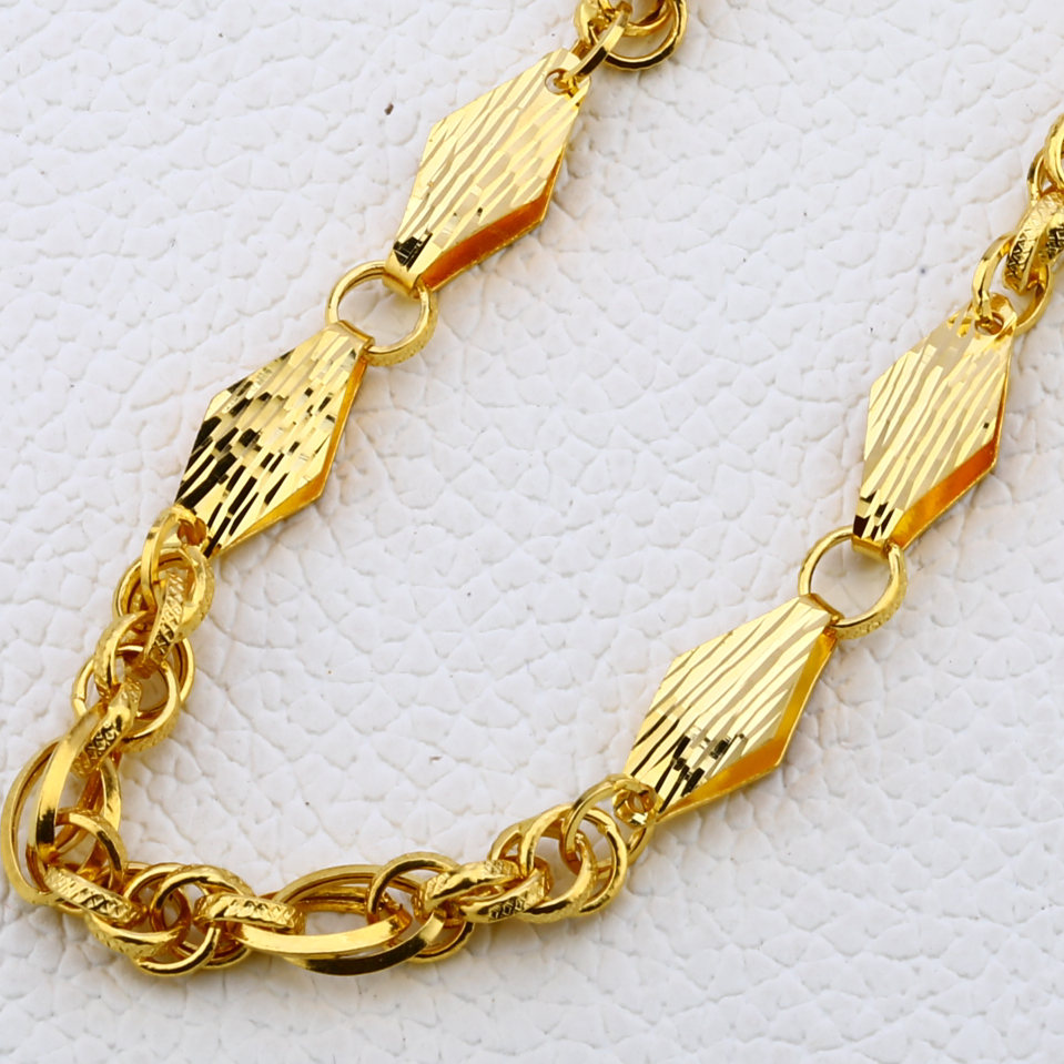 916 Gold Mens Exclusive Choco Chain MCH246 - Image 2