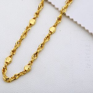 916 Gold Mens Delicate Choco Chain MCH247
