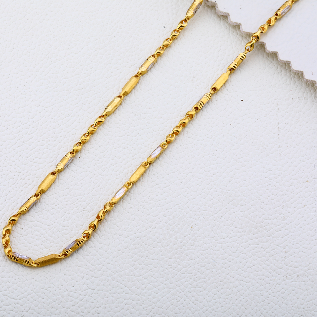 916 Gold Mens Hallmark Delicate Choco Chain MCH255