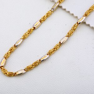 22CT Gold Mens Fancy Choco Chain MCH261