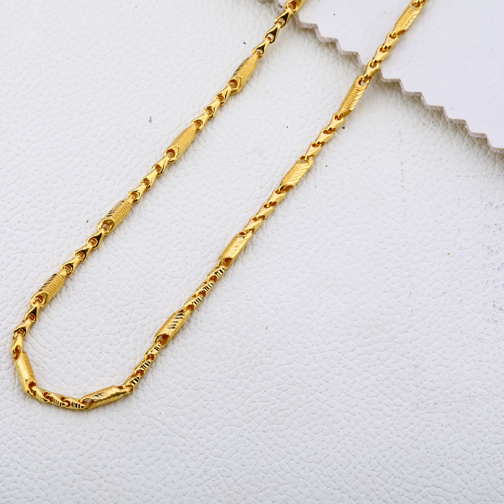 22CT Gold Mens Delicate Choco Chain MCH263