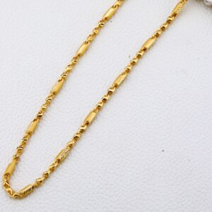 22CT Gold Mens Classic Choco Chain MCH265
