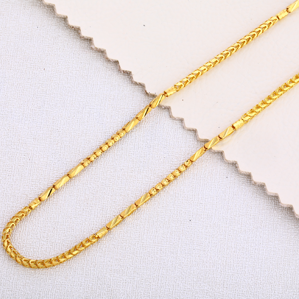 22CT Gold Mens hallmark Delicate Choco Chain MCH351