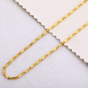 22KT Gold Mens Fancy Choco Chain MCH357