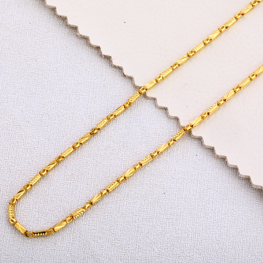 22KT Gold Mens Fancy Choco Chain MCH357