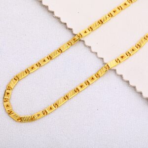 22KT Gold Mens Hallmark Fancy Choco Chain MCH365