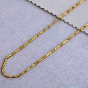 22KT Gold Mens Hallmark Delicate Choco Chain MCH367