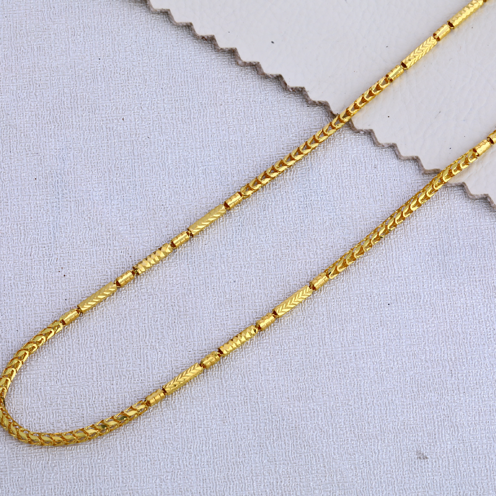 22KT Gold Mens Fancy Choco Chain MCH373