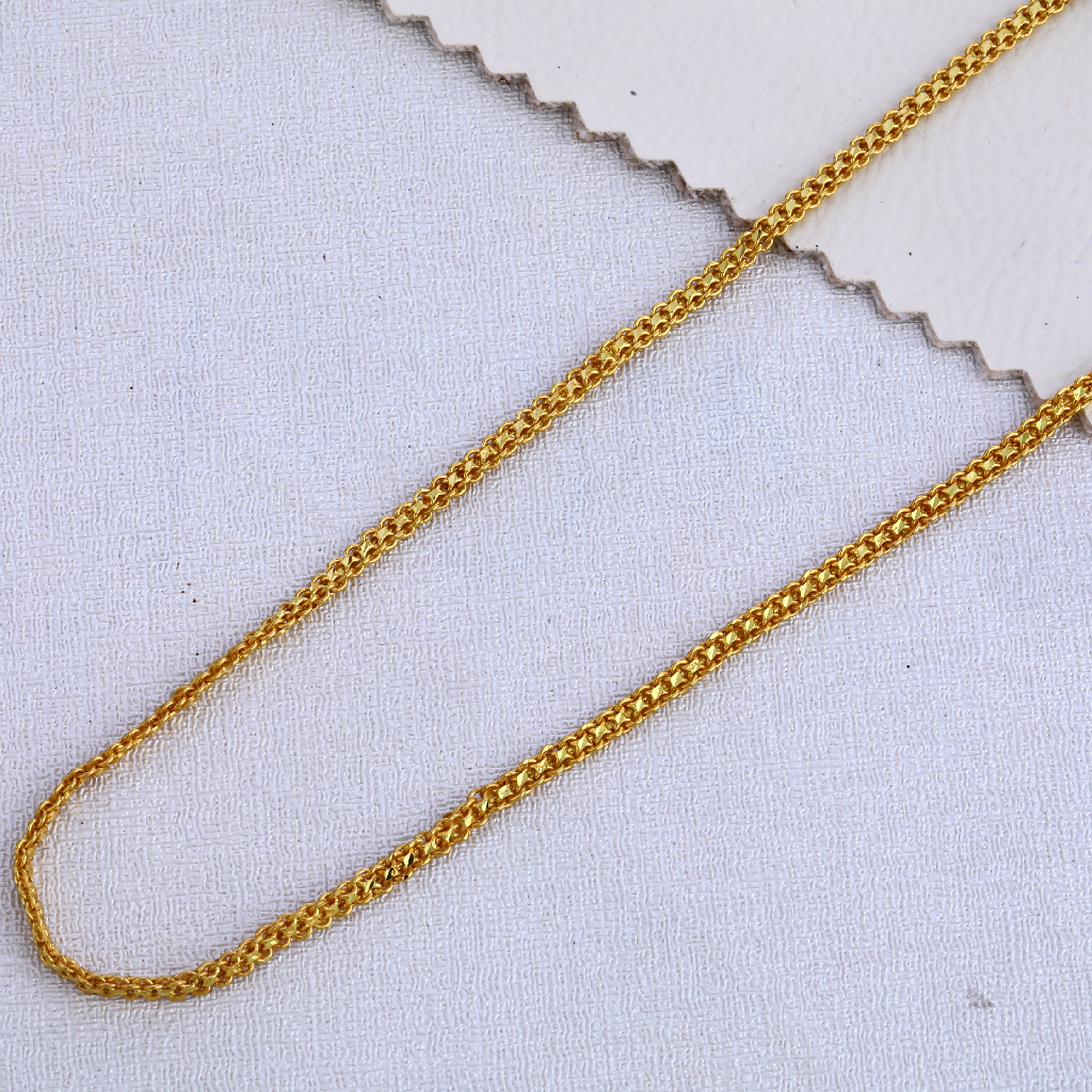 22KT Gold Mens Delicate Choco Chain MCH375