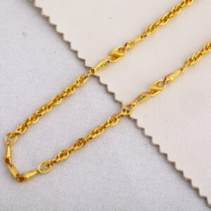 916 Gold Mens Plain Choco Chain MCH415