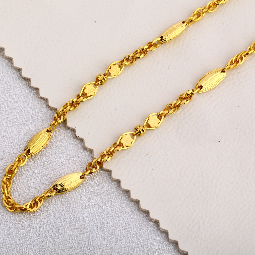 916 Gold Mens Delicate Choco Chain MCH420