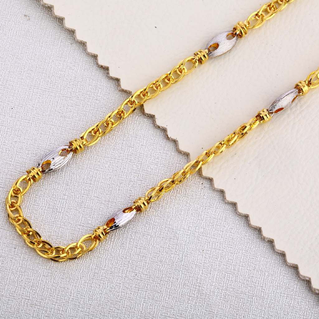 916 Gold Hallmark Fancy Choco Chain MCH426