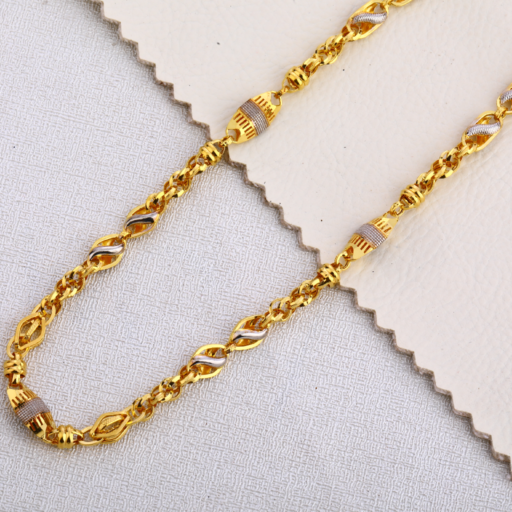 916 Gold Hallmark Designer Choco Chain MCH429