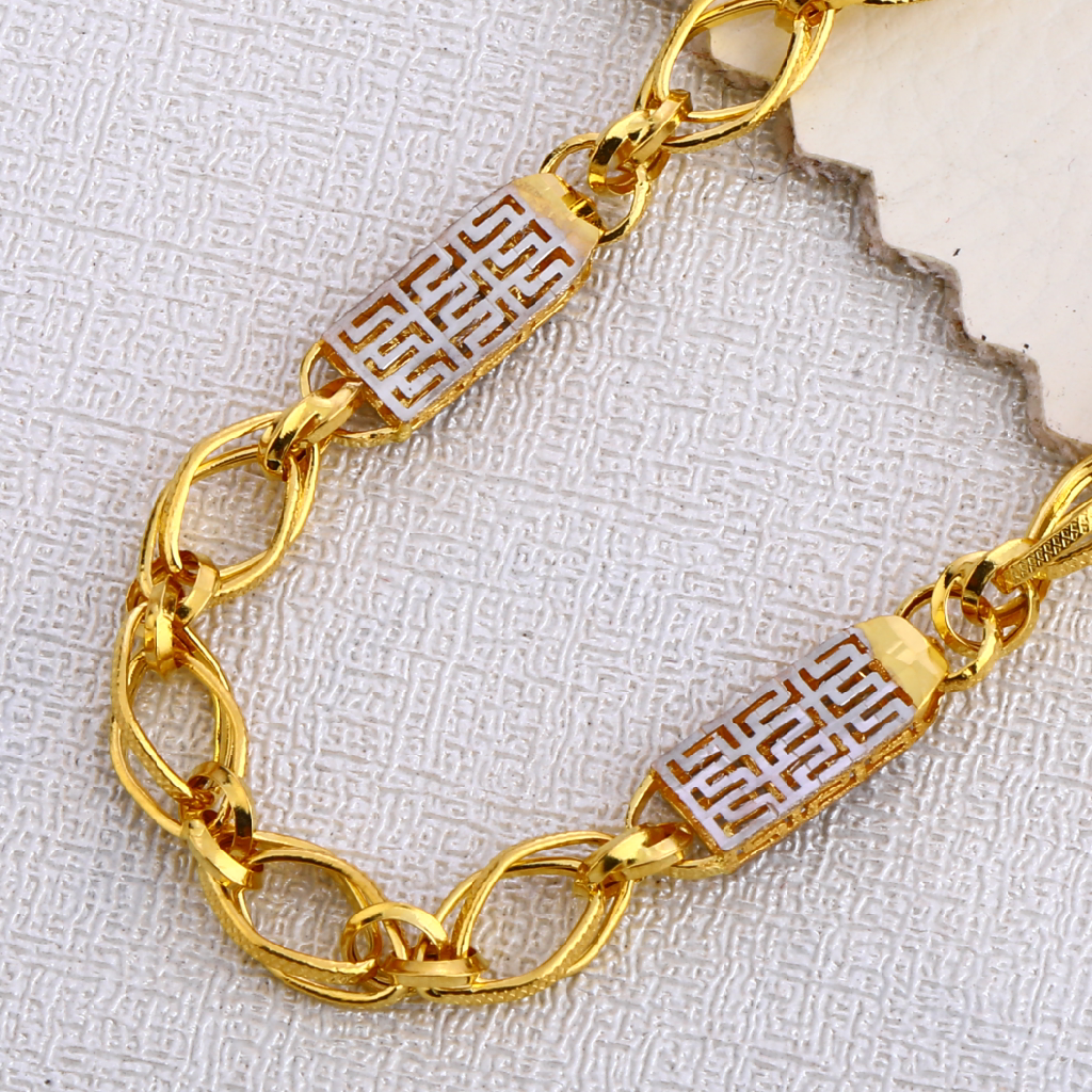 916 Gold Hallmark Classic Choco Chain MCH430 - Image 2