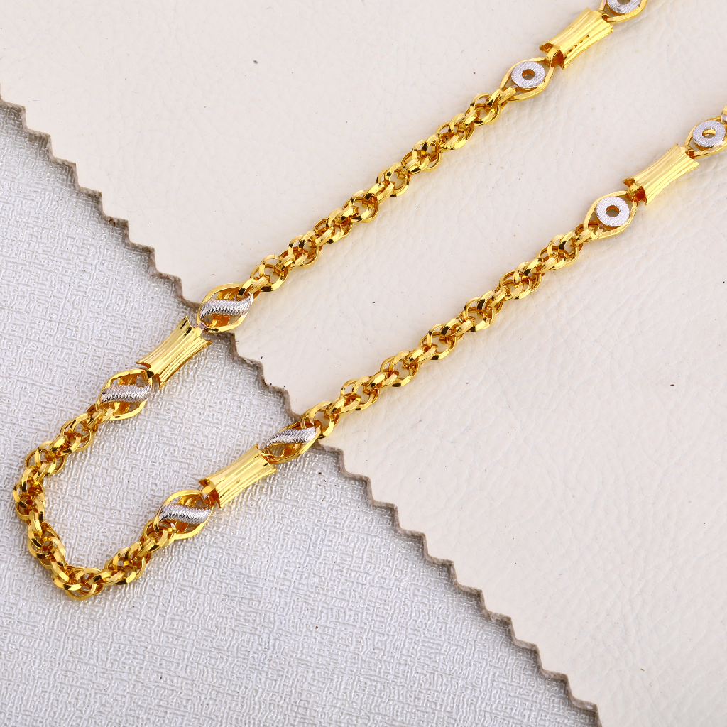 22ct gold gentlemens stylish choco chain mch431