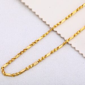 22CT Gold Mens Delicate Hallmark Choco Chain MCH444