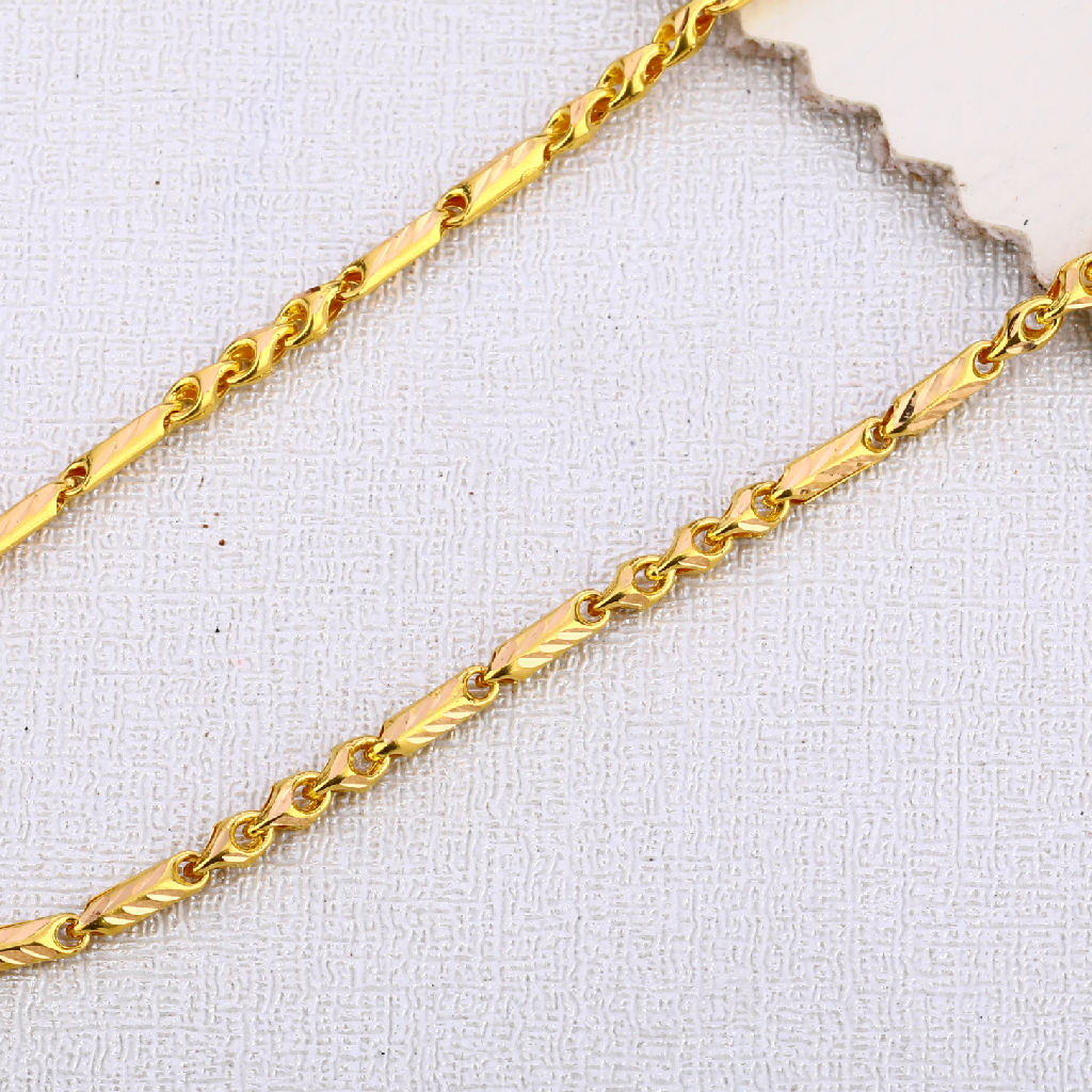 22CT Gold Mens Hallmark Choco Chain MCH447 - Image 2