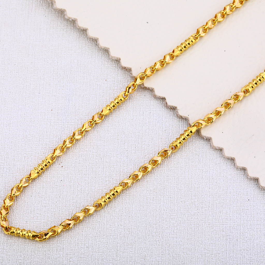 22KT Gold Mens Gorgeous Choco Chain MCH449