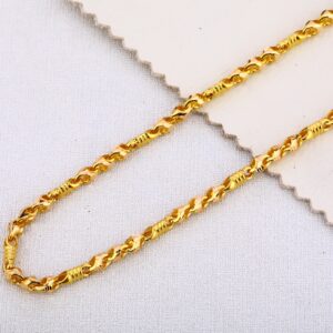 22KT Gold Mens Fancy Choco Chain MCH450