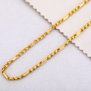 916 Gold Mens Hallmark Stylish Choco Chain MCH456