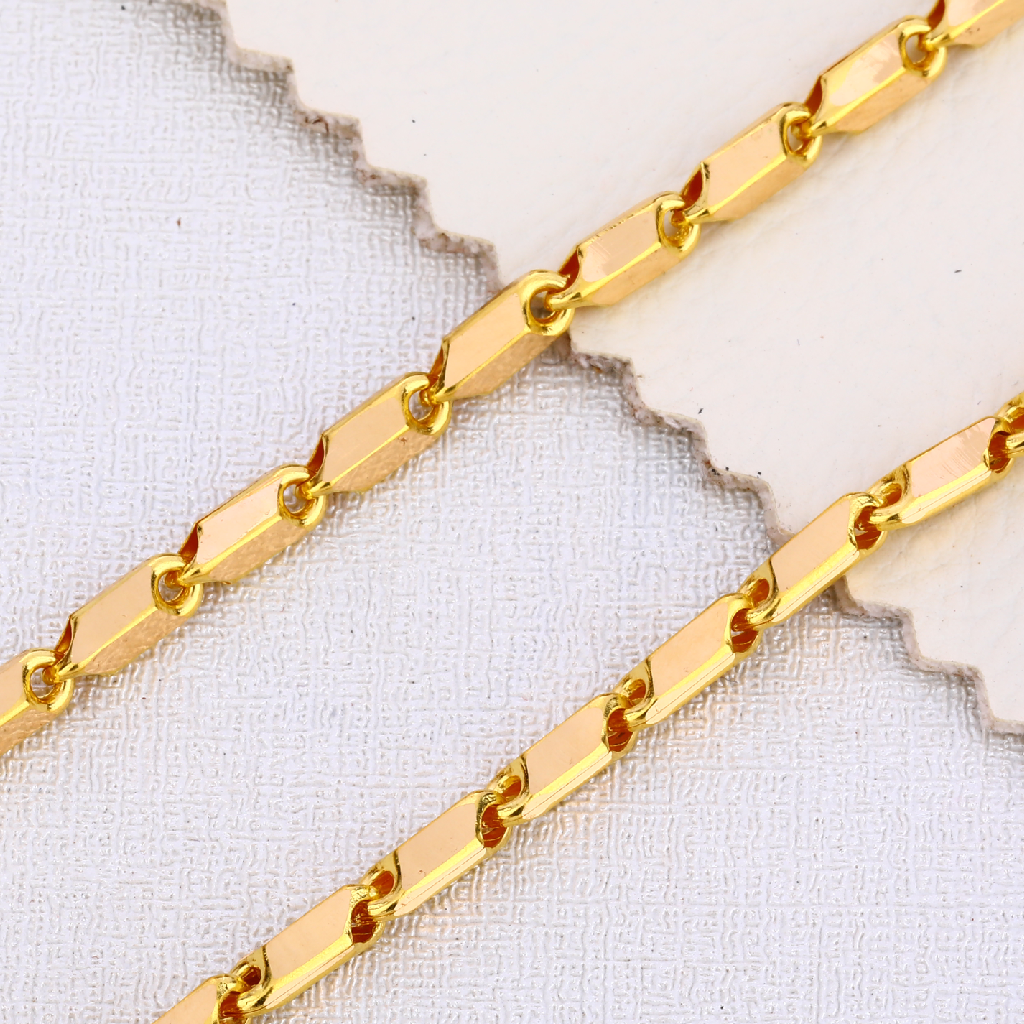 916 Gold Mens Hallmark Exclusive Choco Chain MCH459 - Image 2