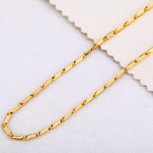 916 Gold Mens Hallmark Delicate  Choco Chain MCH460