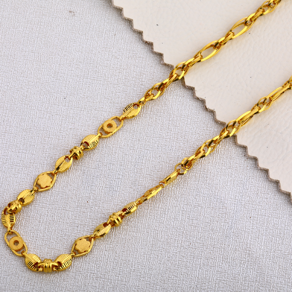 916 Gold Mens Delicate Choco Chain MCH406