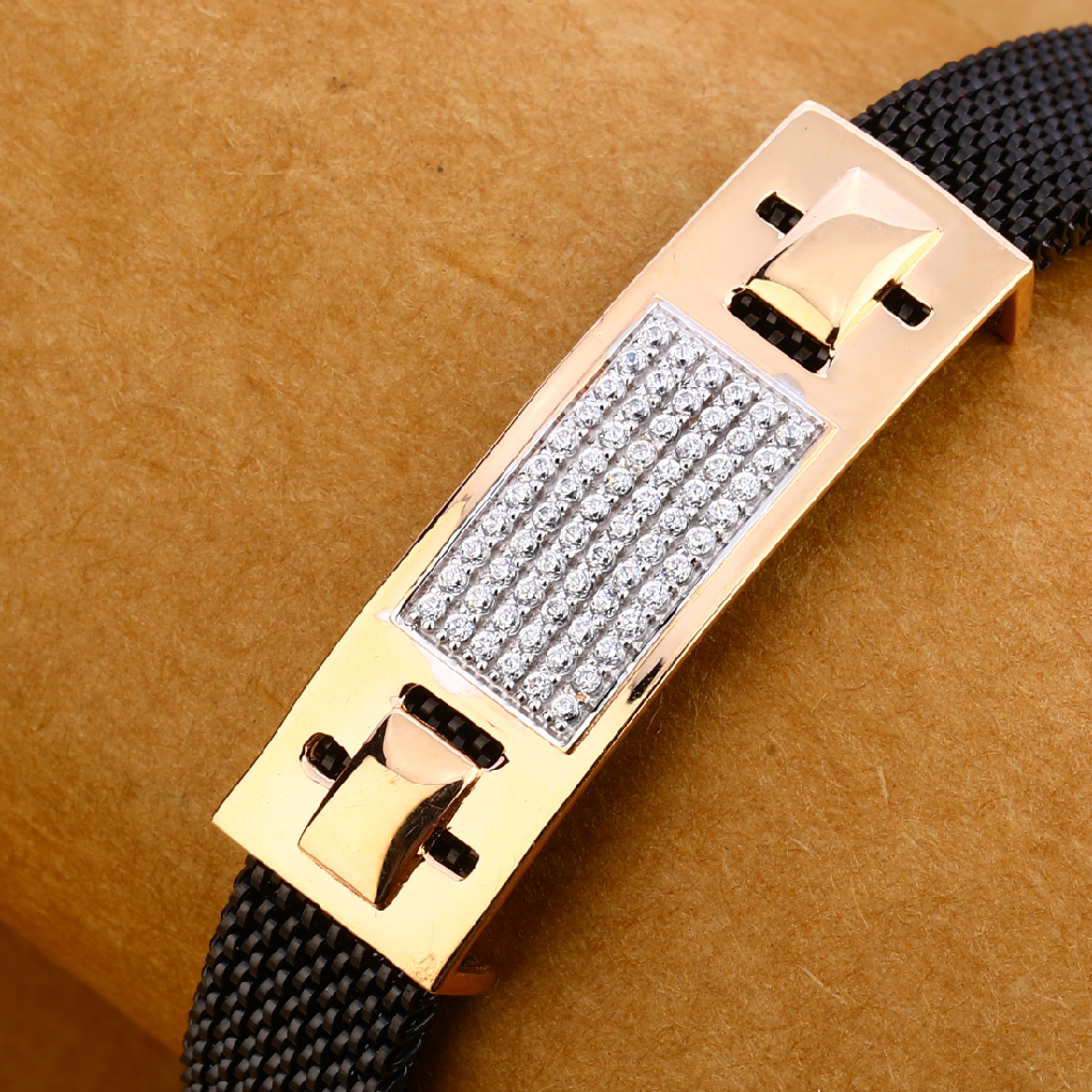 750 ROSE Gold Leather Bracelet MLB297 - Image 2