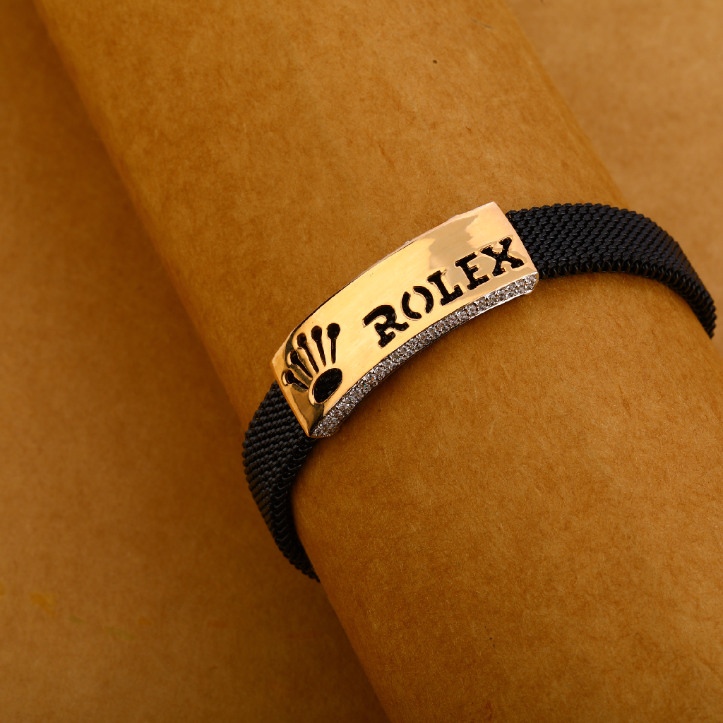 18CT Rose Gold Exclusive Hallmark  Mens Bracelet MLB315