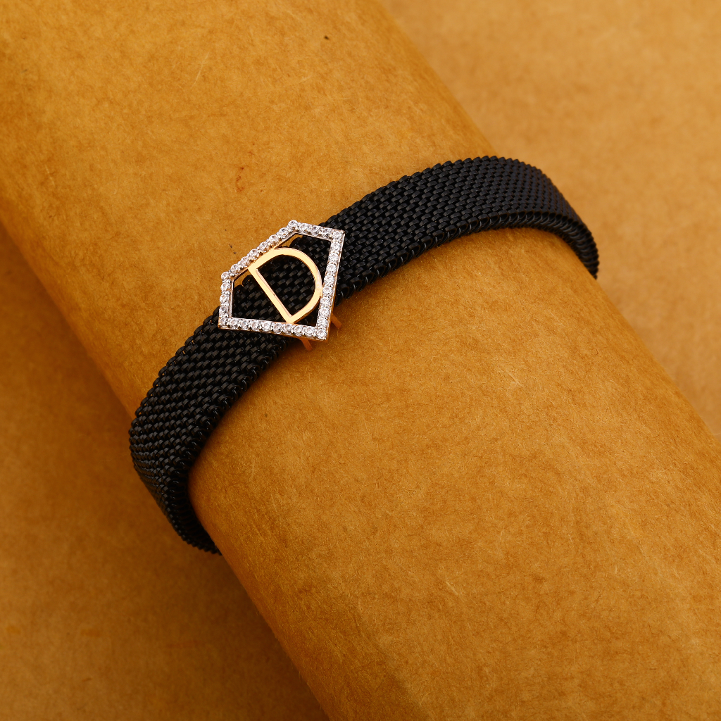 18KT CZ Rose Gold Hallmark Exclusive Mens Bracelet MLB339