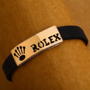 18KT CZ Rose Gold Classic Mens Bracelet MLB199