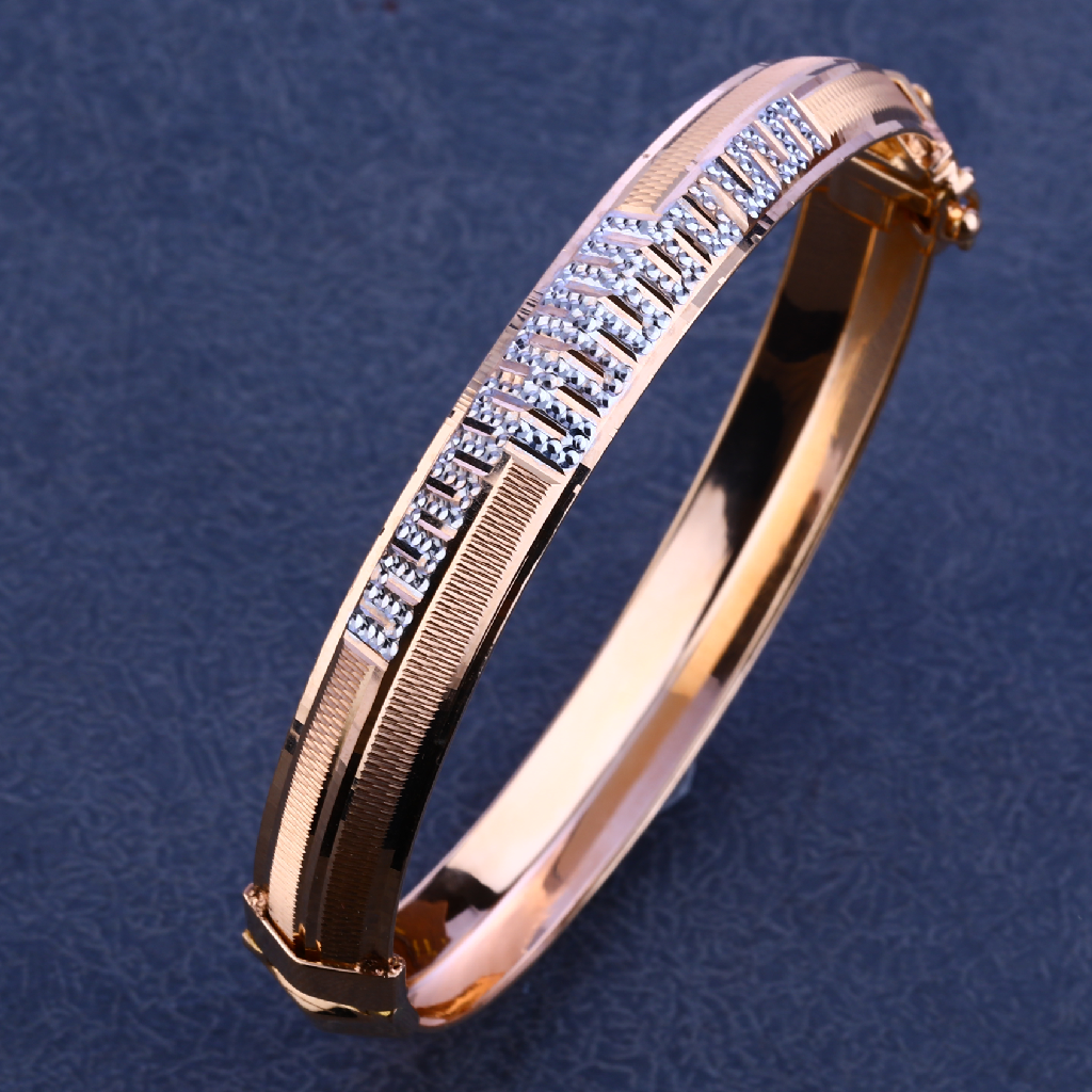 750 Rose Gold Classic Hallmark Punjabi Kada MPLKB86
