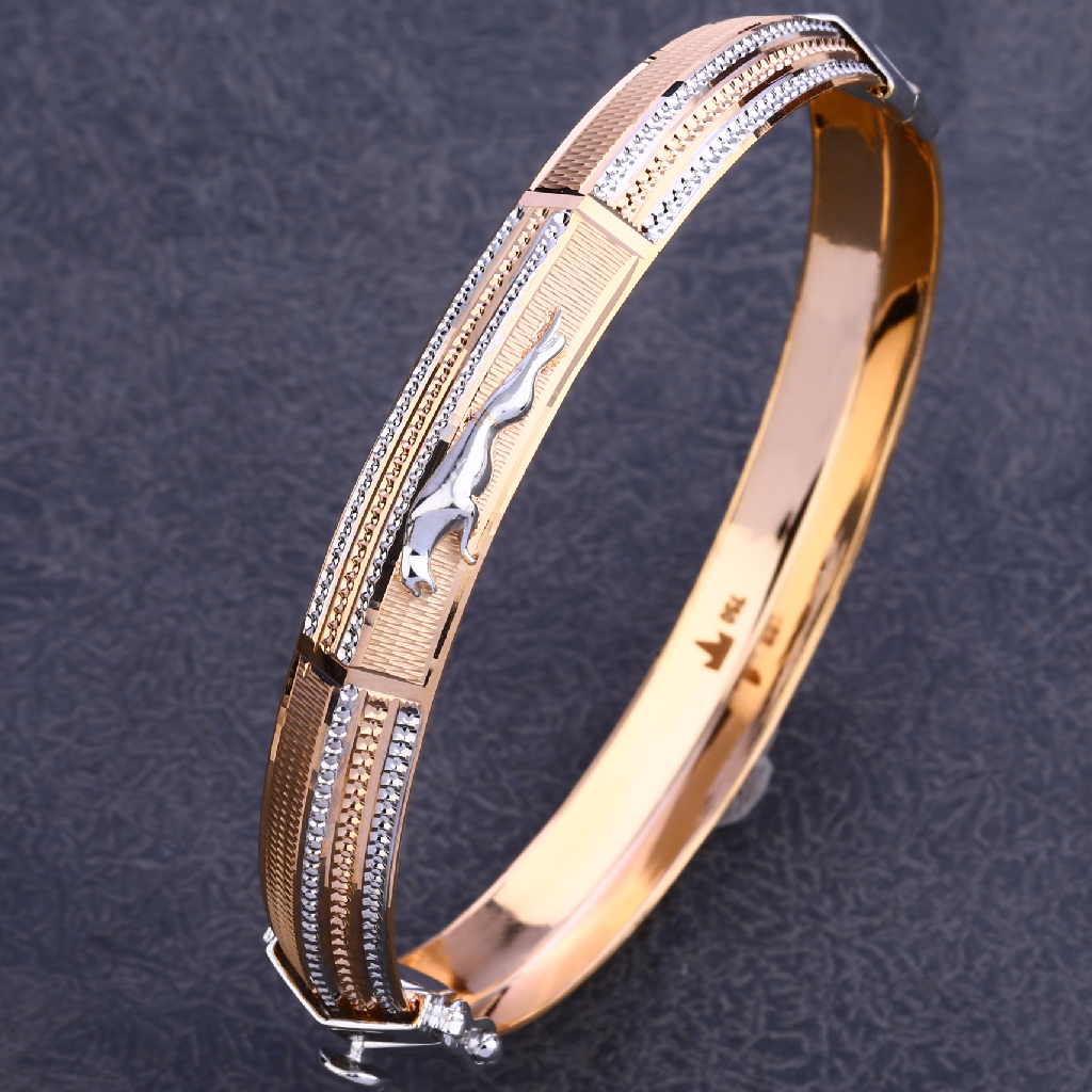 750 Rose Gold Fancy Punjabi Kada MPLKB54
