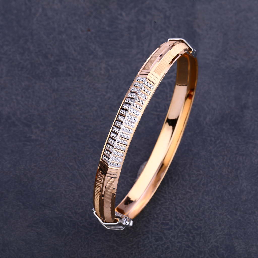 750 Rose Gold Designer Punjabi Kada MPLKB57