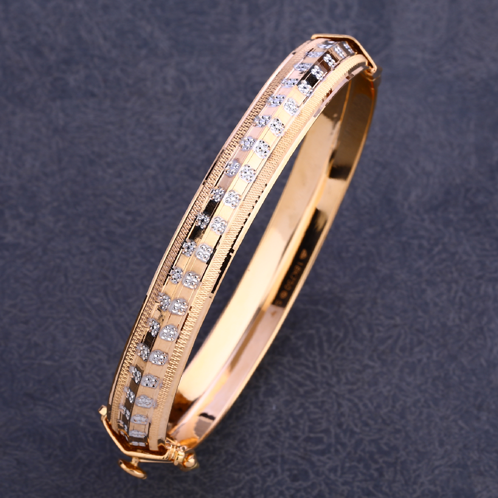 750 rose gold classic punjabi kada mplkb58