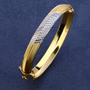 22KT Gold Delicate Punjabi Kada MPLKB79