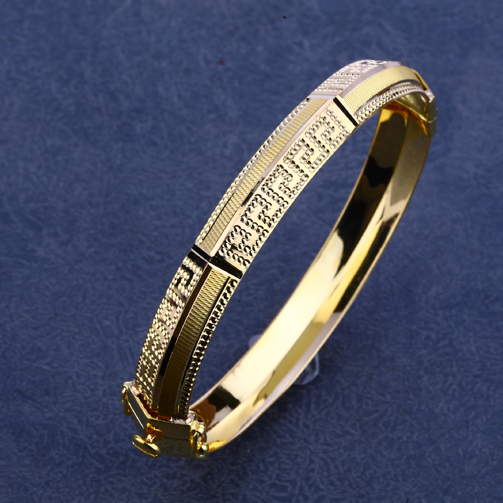 22KT Gold Mens Punjabi Gorgeous Hallmark Kada MPLKB84