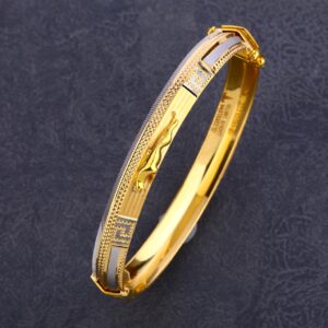 22kt gold mens punjabi classic hallmark lock kada  mplkb61