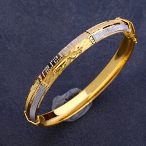 916 Gold Punjabi Mens Exclusive Lock Kada MPLKB71