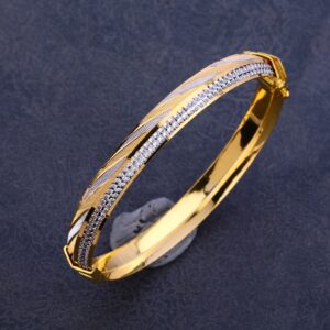 916 Gold Punjabi Mens Lock Kada MPLKB75