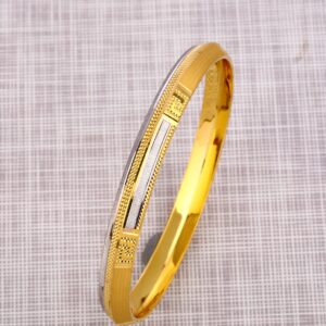 916 Gold Punjabi Fancy Gentlemens Kada Bracelet  MPKB25