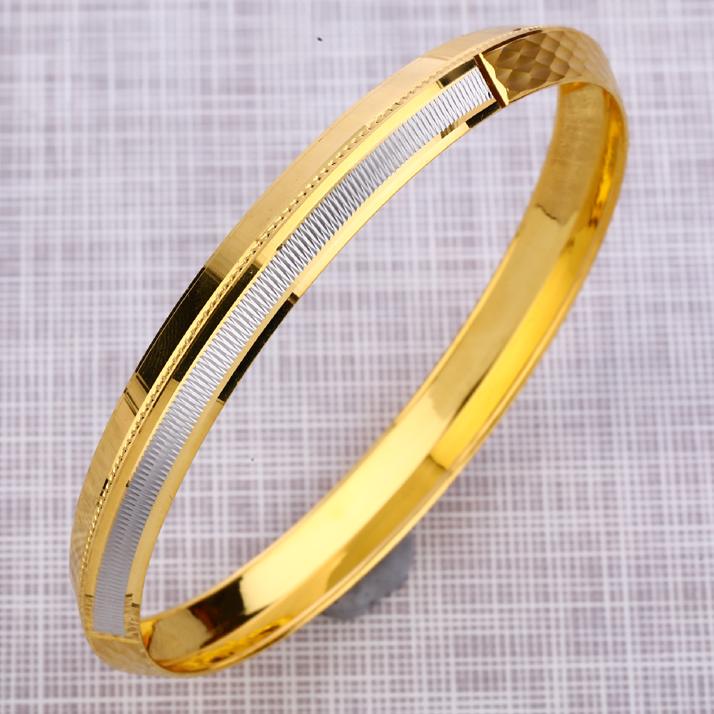 916 Gold Mens Stylish Punjabi Lock Kada MPKB31