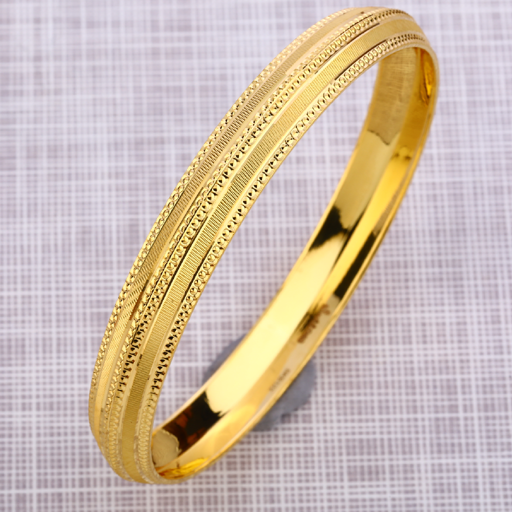 916 Gold Mens Exclusive  Punjabi Lock Kada MPKB34