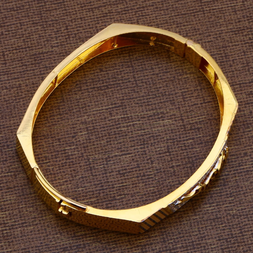 916 Gold Stylish Casting Kada MKB23 - Image 2