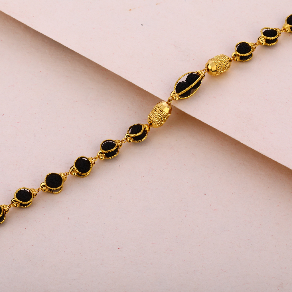 916 Gold Mens Hallmark Rudraksha Bracelet MRB10