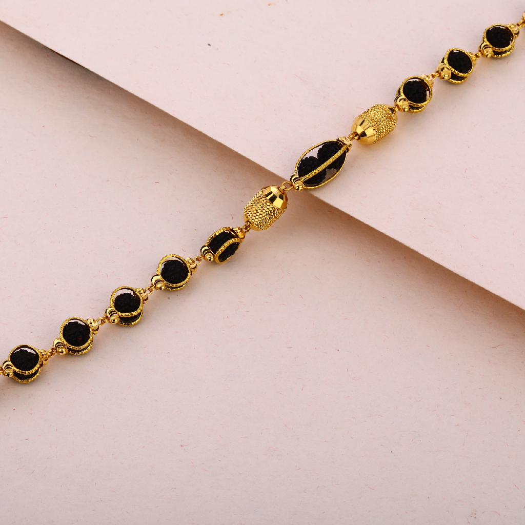 916 Gold Mens stylish  Rudraksha Bracelet MRB11