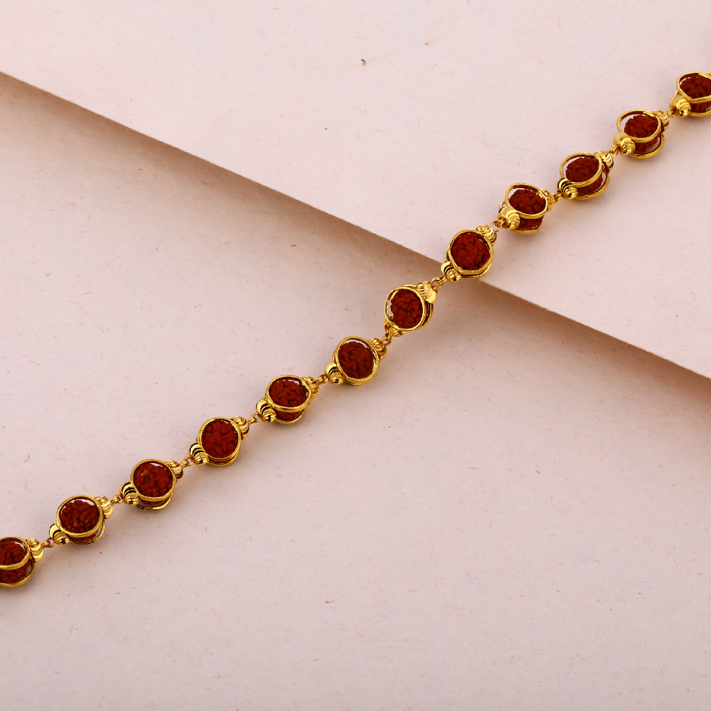 916 Gold Mens Gorgeous  Rudraksha Bracelet MRB12